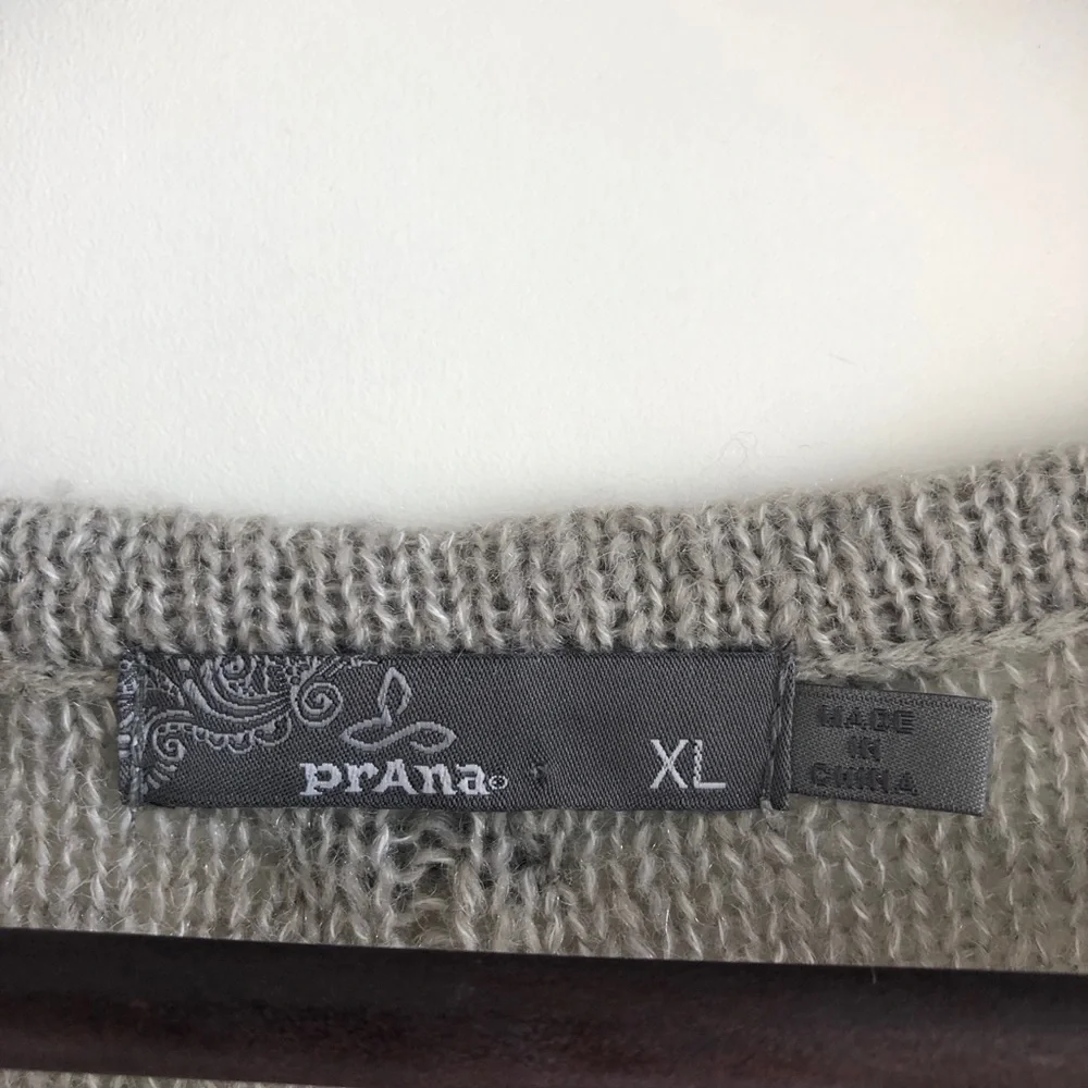 Prana Shelby Wool Blend Sweater Heathered Knit